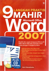 9 Langkah Praktis Mahir Microsoft Office Word 2007