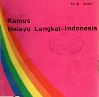 Kamus Melayu Langkat - Indonesia