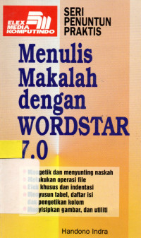 Menulis makalah dengan wordstar 7.0