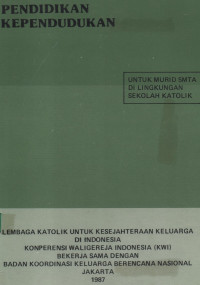 Image of Pendidikan kependudukan