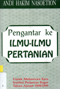 Pengantar ke ilmu-ilmu pertanian