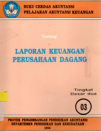 Tentang Laporan keuangan perusahaan dagang